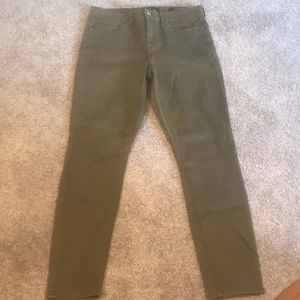 Lucky brand army green skinny jeans